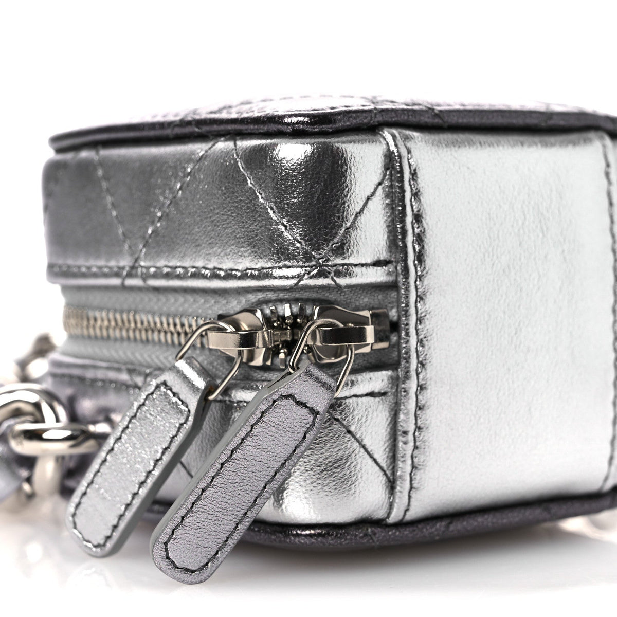 Quilted Lambskin Clutch Bag - Black