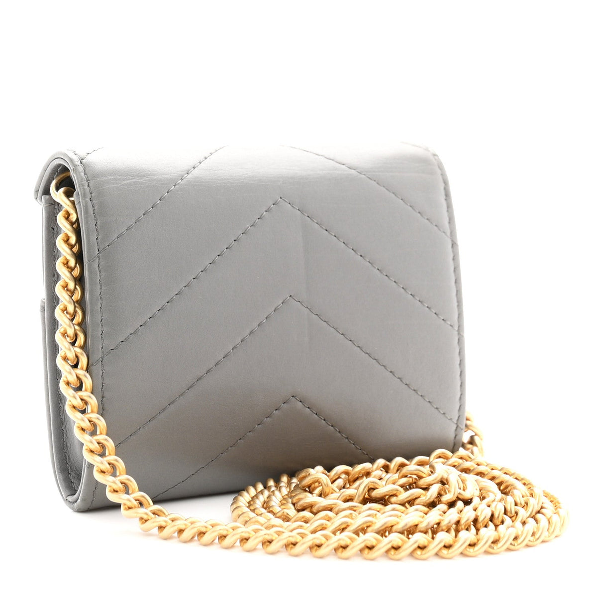 Calfskin Handbag - Grey