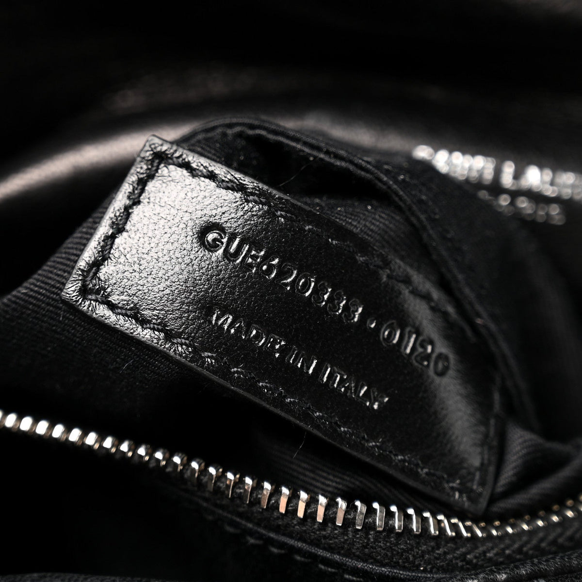 Quilted Lambskin Satchel Bag - Black