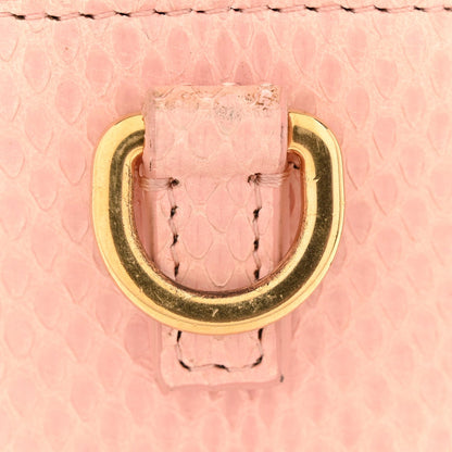 Snakeskin 30 Montaigne Box Bag Rose Clai Handbag
