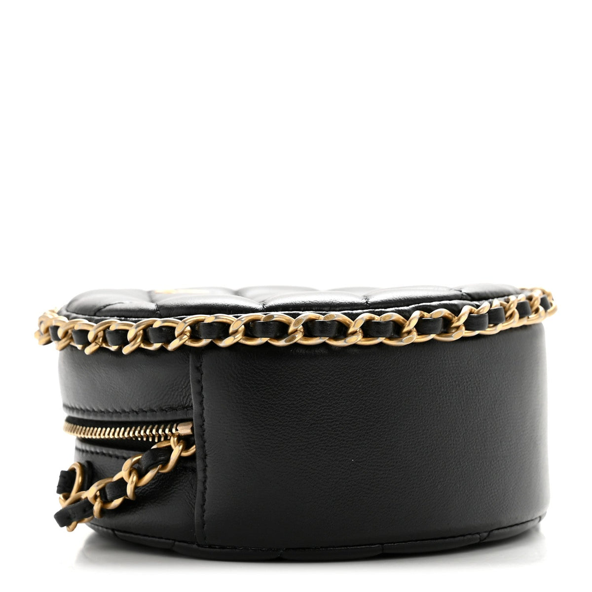 Quilted Lambskin Clutch Bag - Black