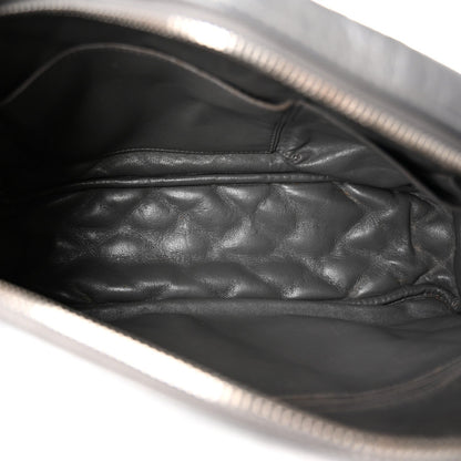 Medium Quilted Calfskin Handbag - Grey