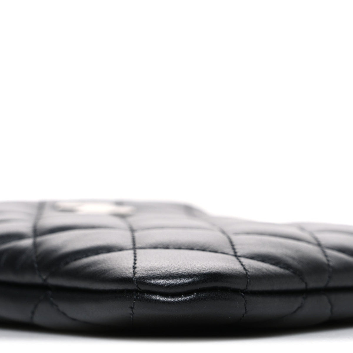 Quilted Lambskin Crossbody Bag - Black
