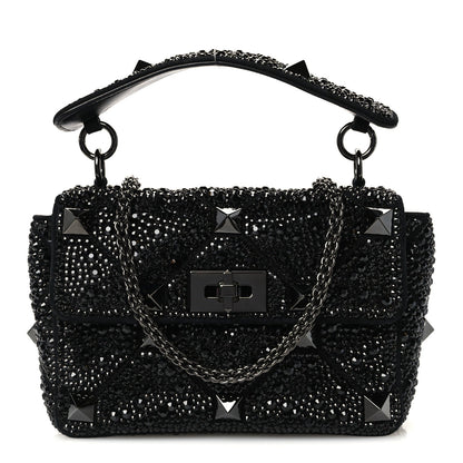 Medium Suede Shoulder Bag - Black