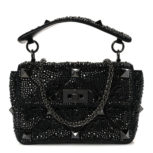 Medium Suede Shoulder Bag - Black