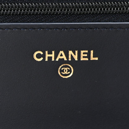 Quilted Wallet Bag - Blue
