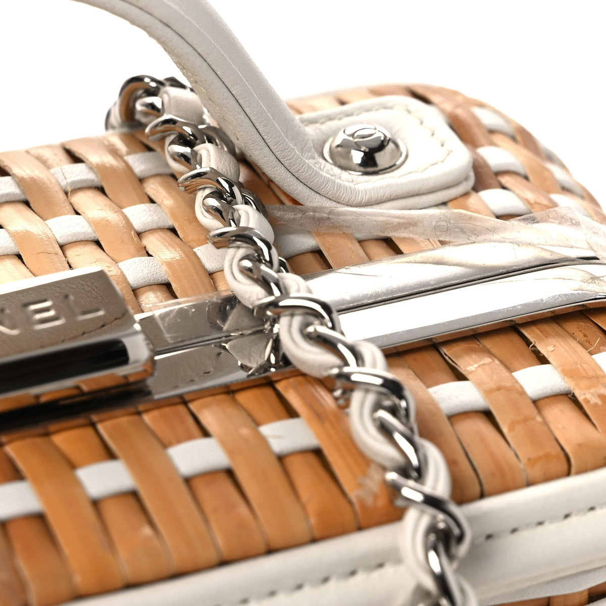 Small Calfskin Handbag - White