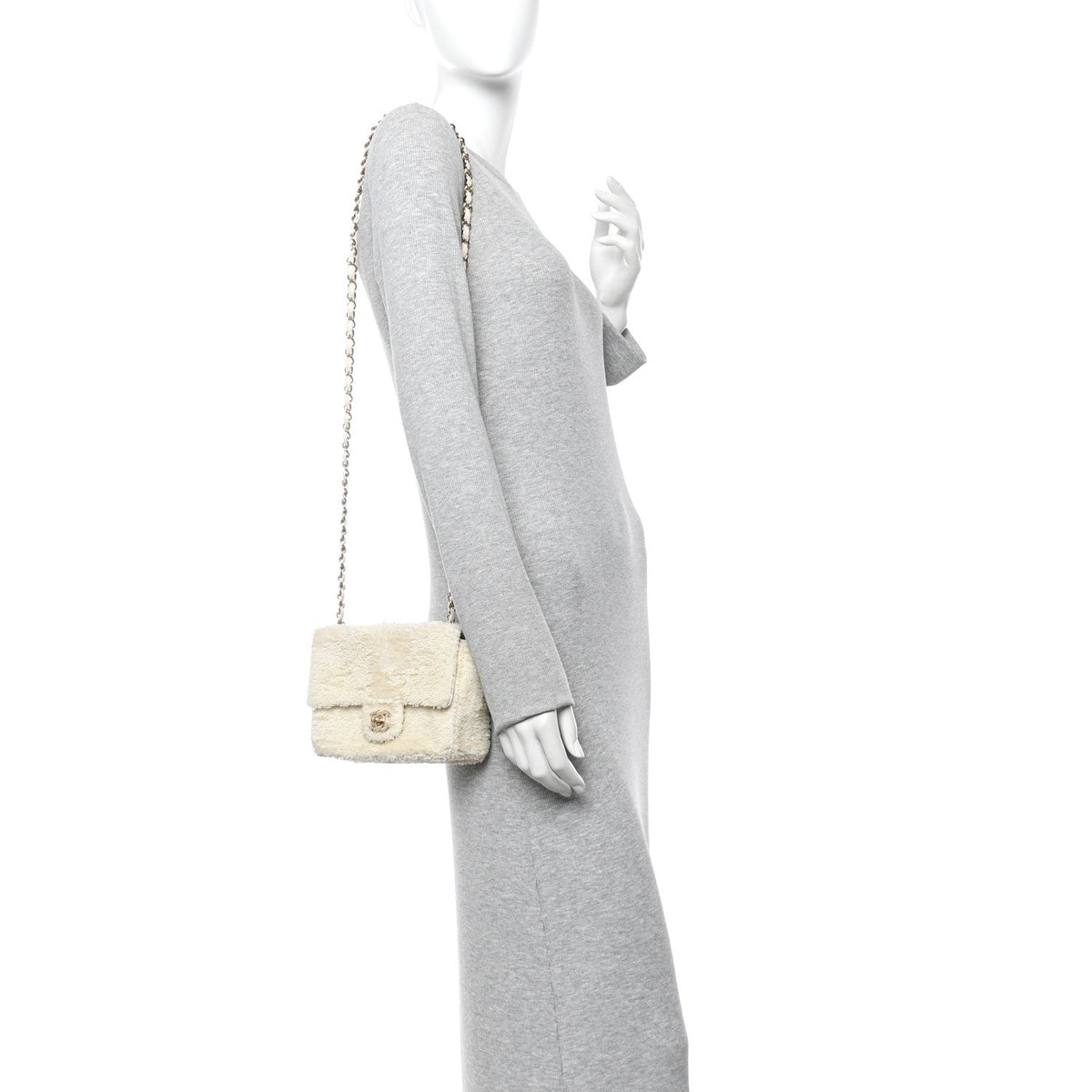 Small Flap Shoulder Bag - White