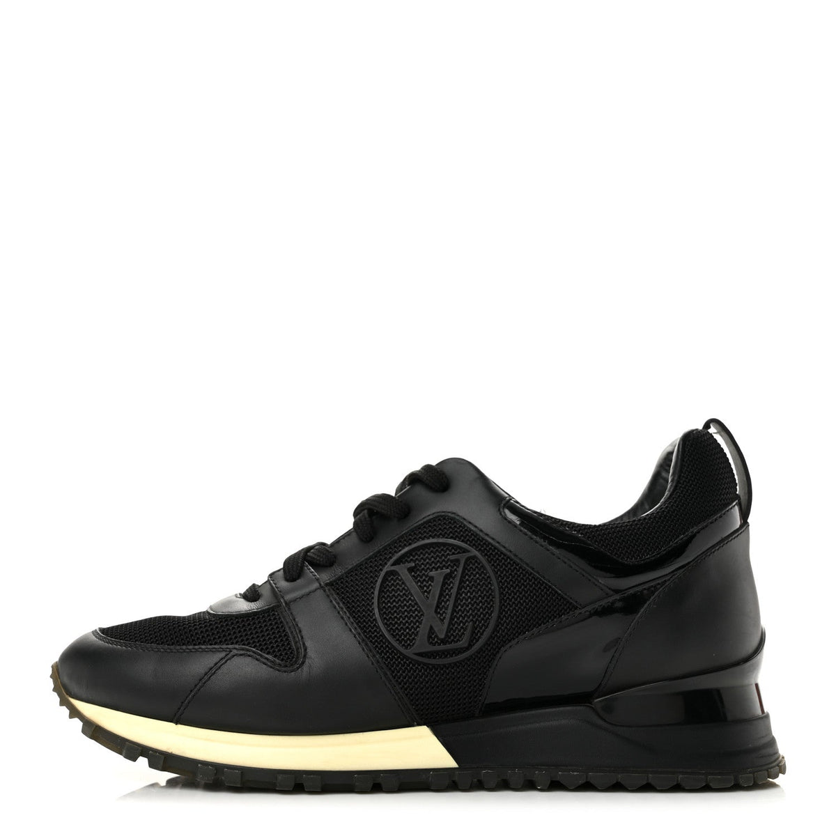 Calfskin Monogram Run Away Sneakers Black