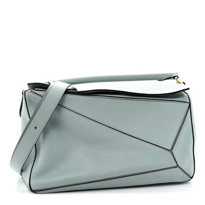 Small Calfskin Handbag - Light Blue