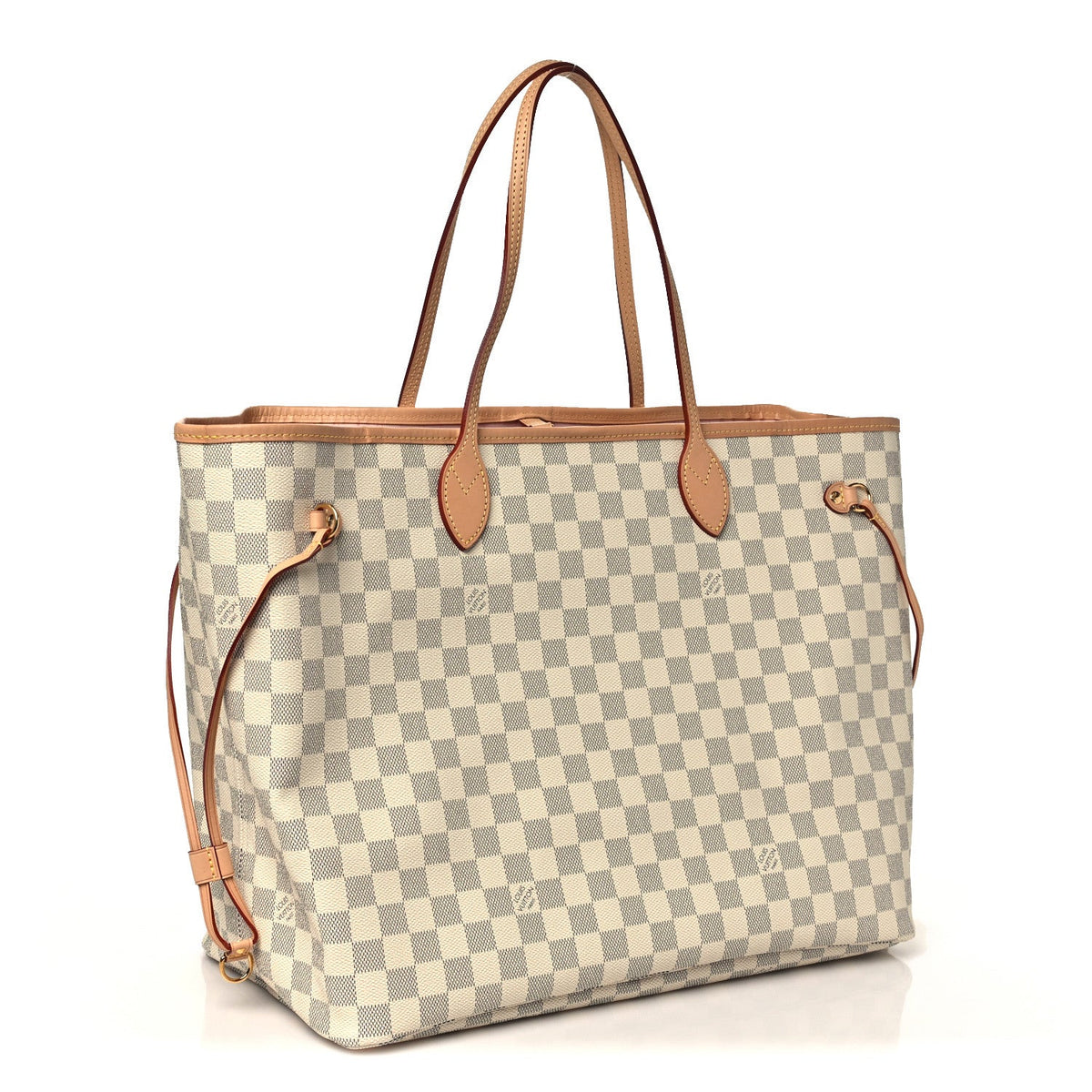 Damier Azur Neo Neverfull Gm Rose Baller Handbag