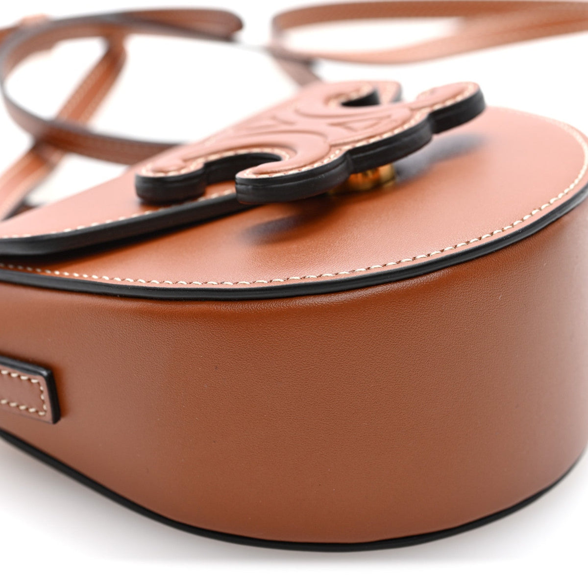 Mini Calfskin Crossbody Bag - Tan