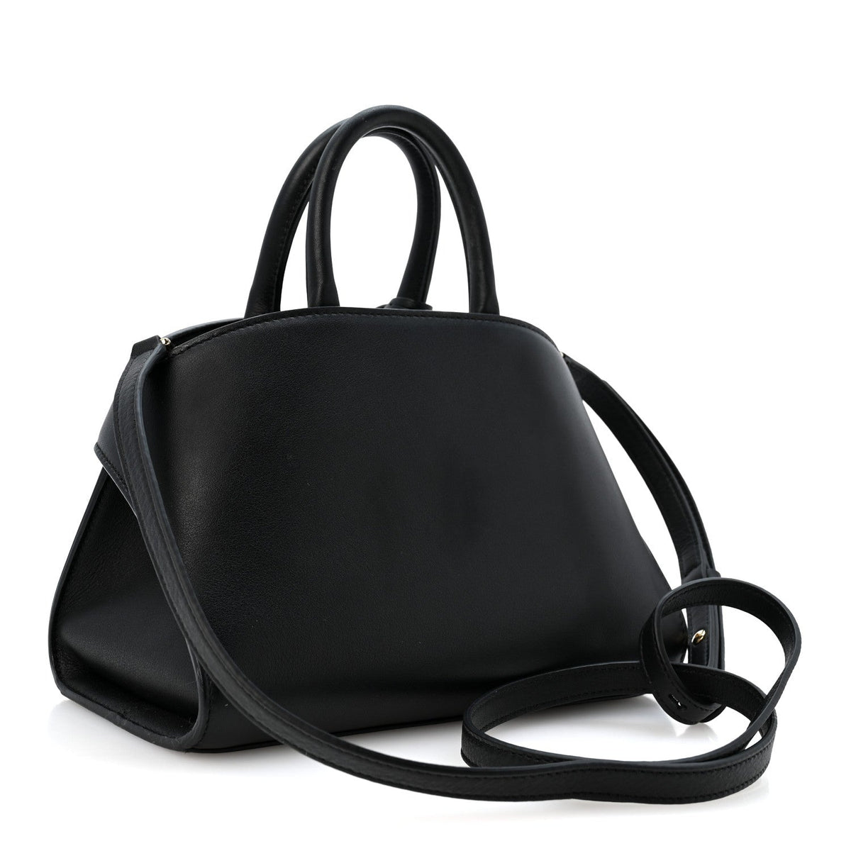 Mini Calfskin Handbag - Black