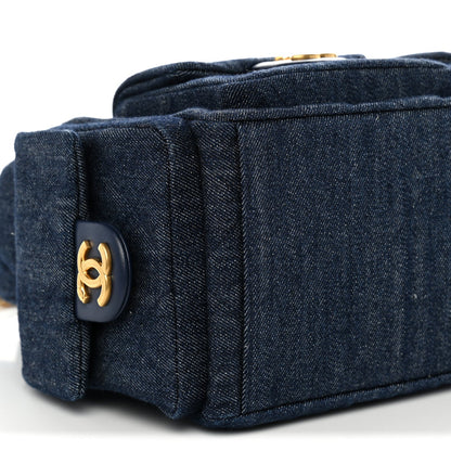 Maxi Quilted Hobo Bag - Blue