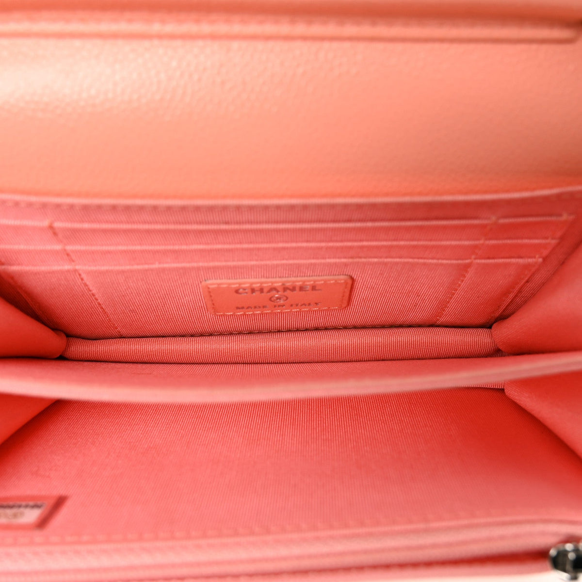 Mini Quilted Caviar Wallet Bag