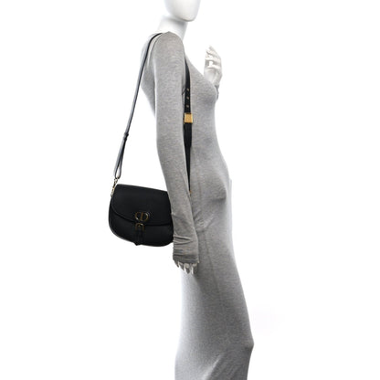 Medium Calfskin Flap Shoulder Bag - Black