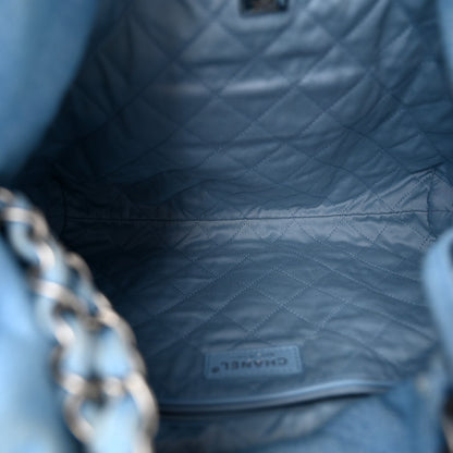Quilted Handbag - Light Blue