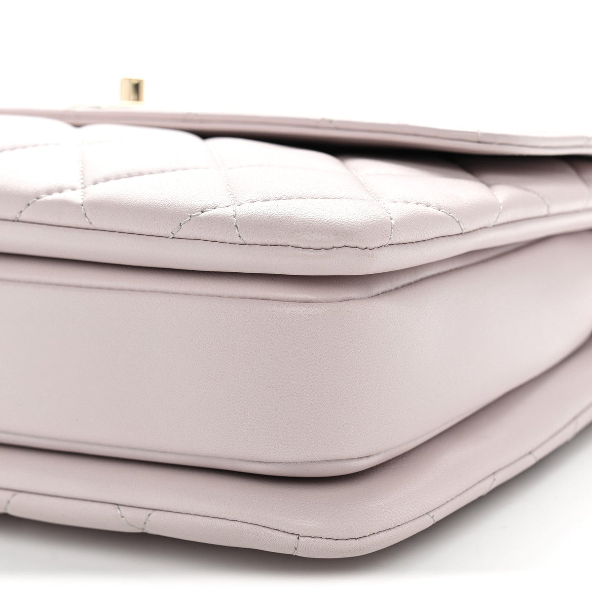 Medium Quilted Lambskin Flap Shoulder Bag - Pink