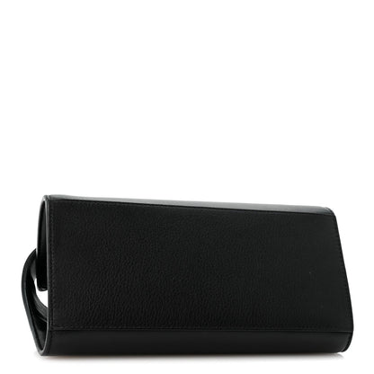 Mini Calfskin Handbag - Black