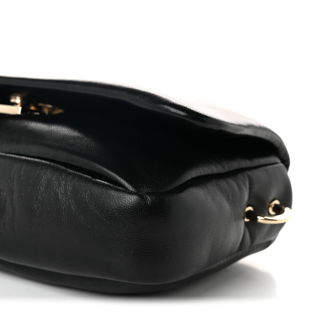 Mini Lambskin Shoulder Bag - White