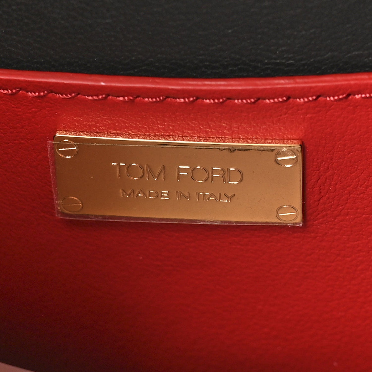 Calfskin Handbag - Red