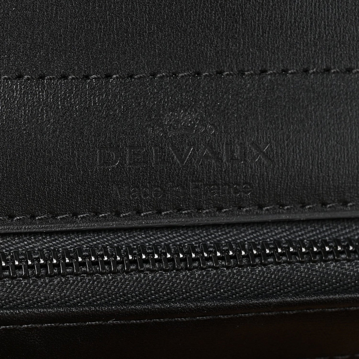Calfskin Canvas Satchel Bag - Black