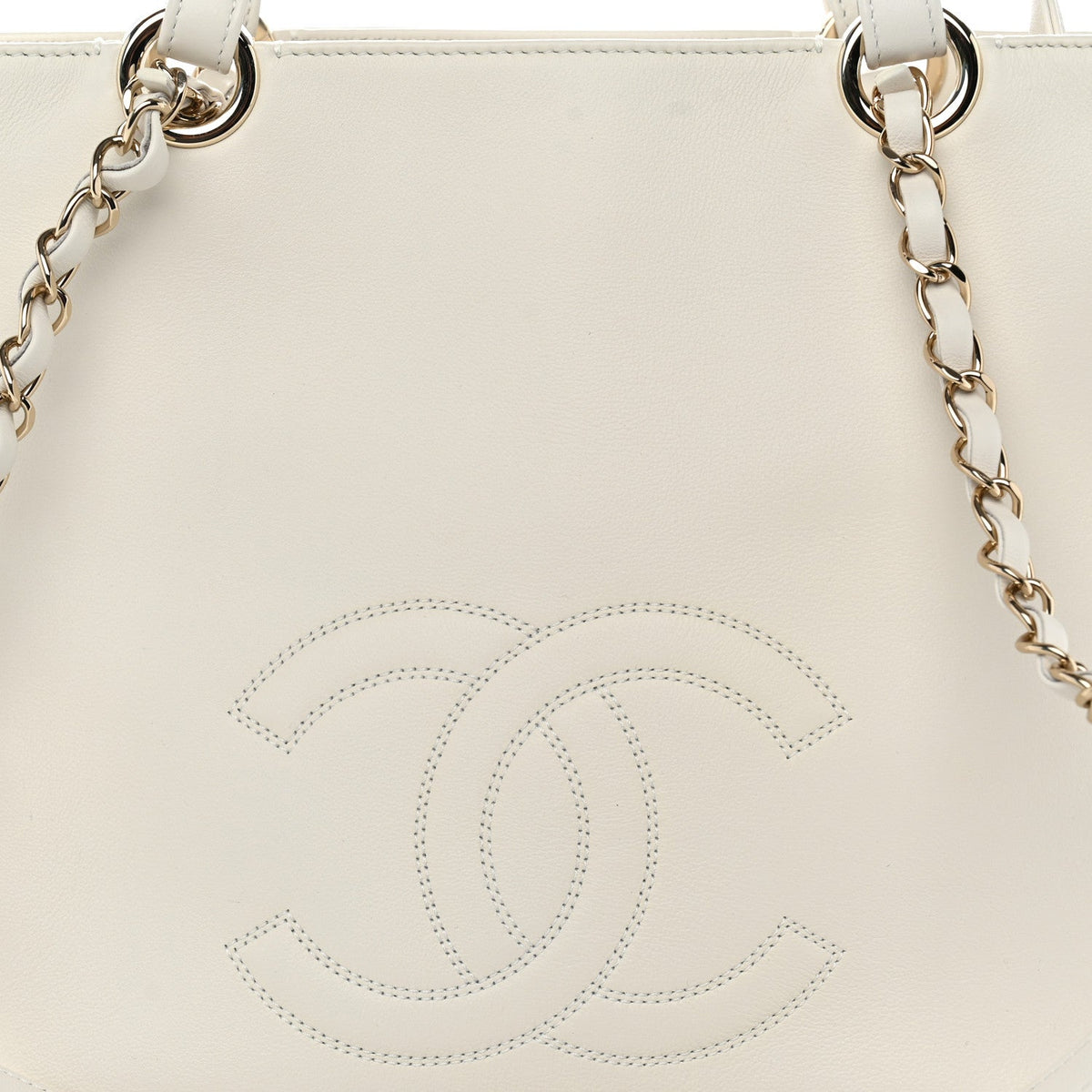 Calfskin Tote Bag - White