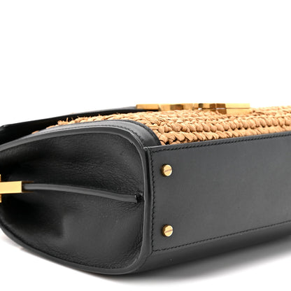 Mini Calfskin Handbag - Black