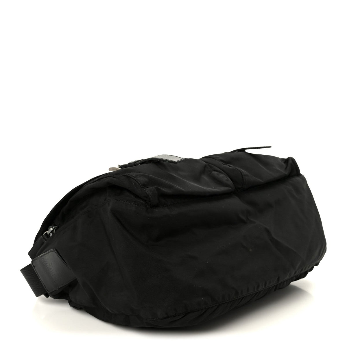 Nylon Shoulder Bag - Black