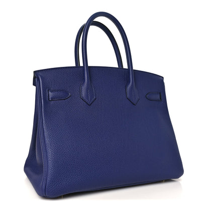 Togo Birkin 30 Bleu Encre Handbag
