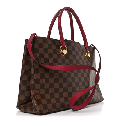 Damier Ebene Lv Riverside Lie De Vin Handbag