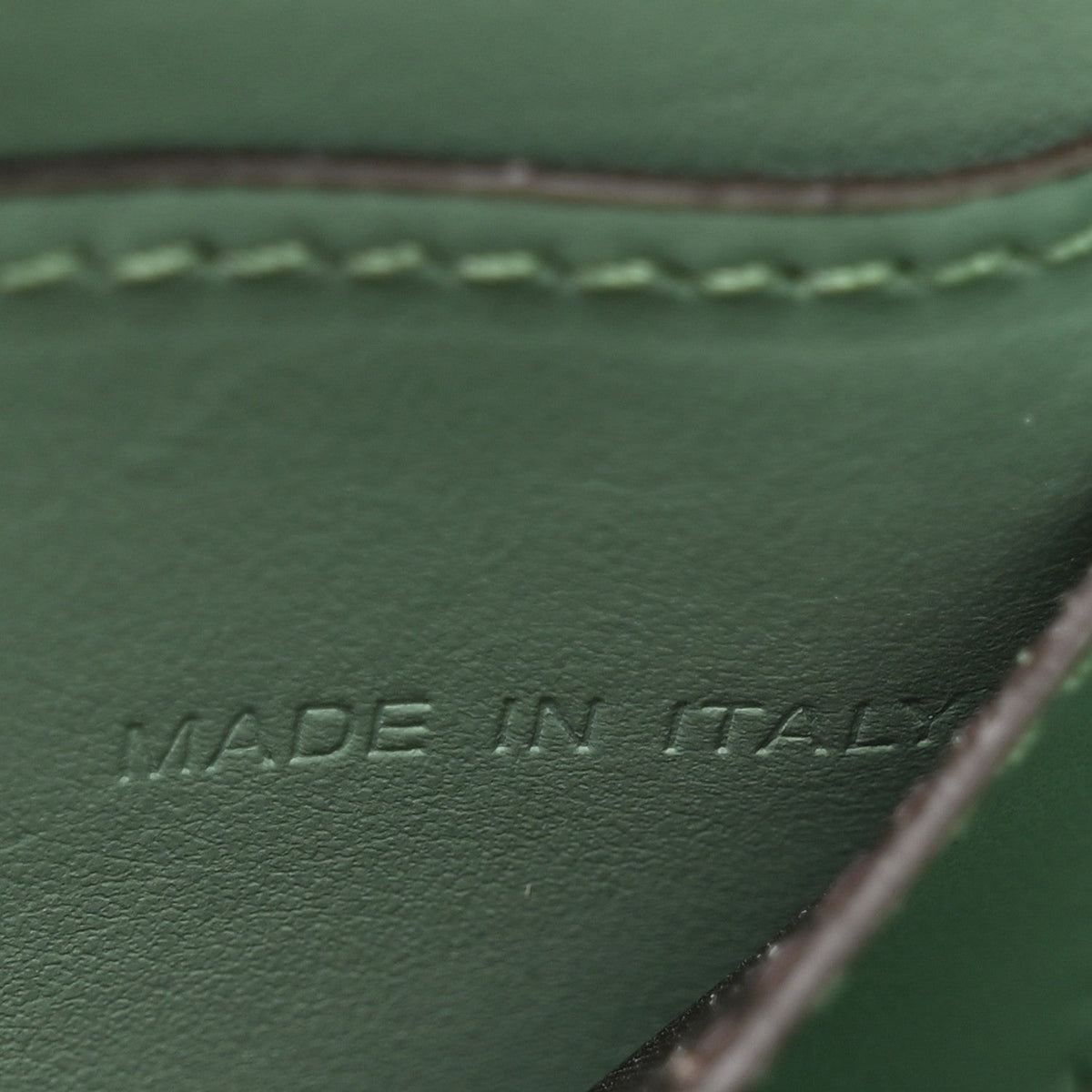 Calfskin Satchel Bag - Green