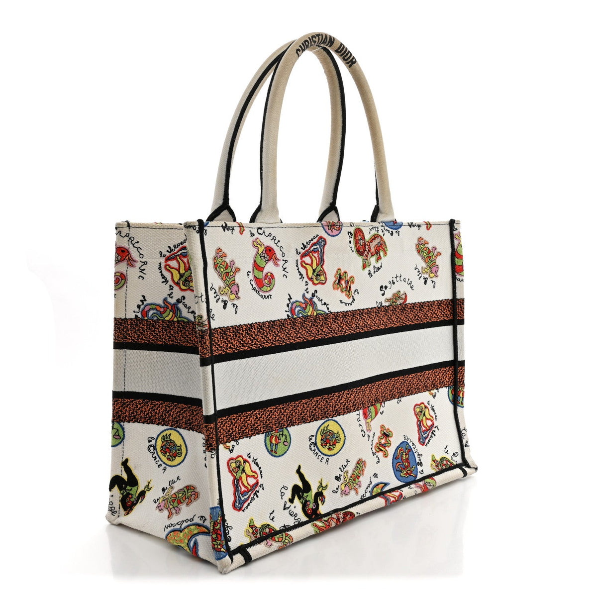 Medium Canvas Tote Bag - Red