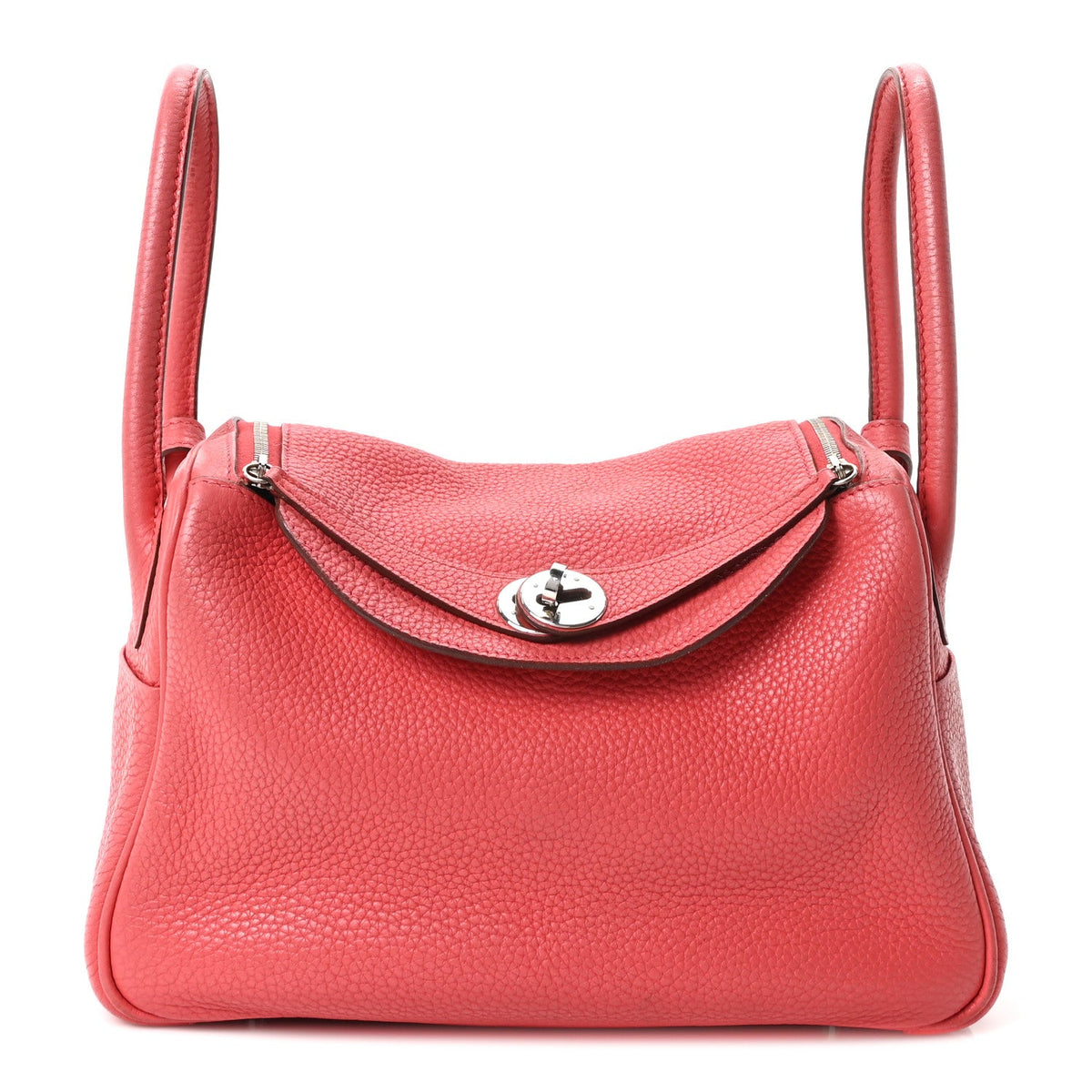 Taurillon Clemence Lindy 26 Rose Jaipur Handbag