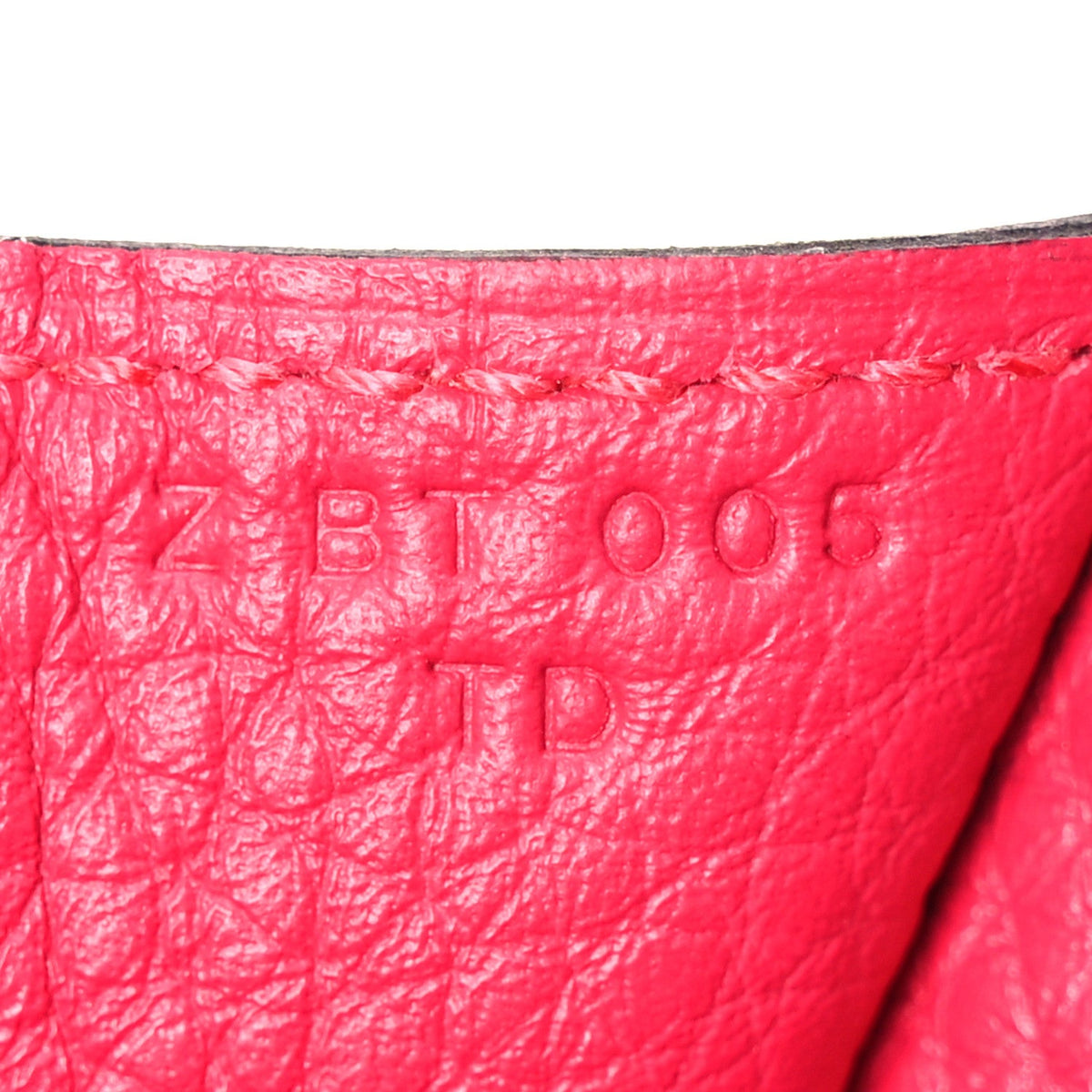 Taurillon Clemence Halzan 25 Rose Shocki Handbag