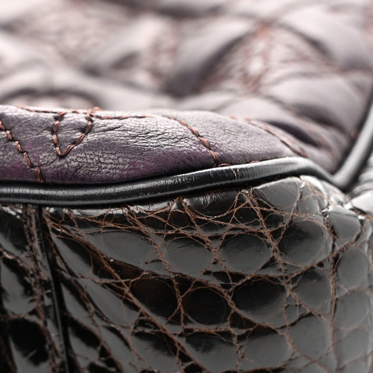 Monogram Vienna Alligator Sac Fermoir Gm Handbag