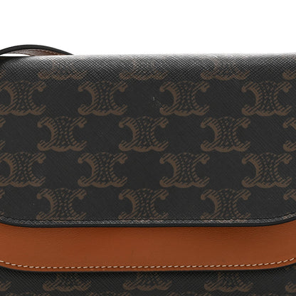Lambskin Canvas Wallet Bag - Tan