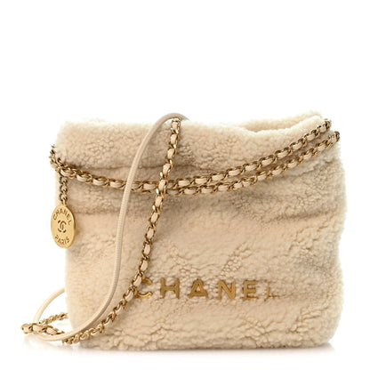 Mini Quilted Shearling Handbag