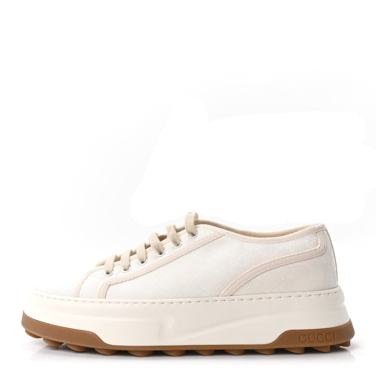 GG Monogram 1977 Tennis Platform 52Mm Sneakers Great White Mystic Whit