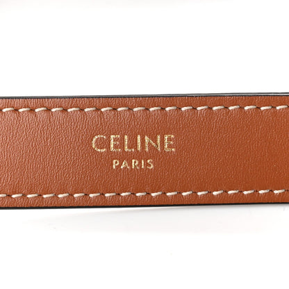Calfskin Canvas Shoulder Bag - Tan