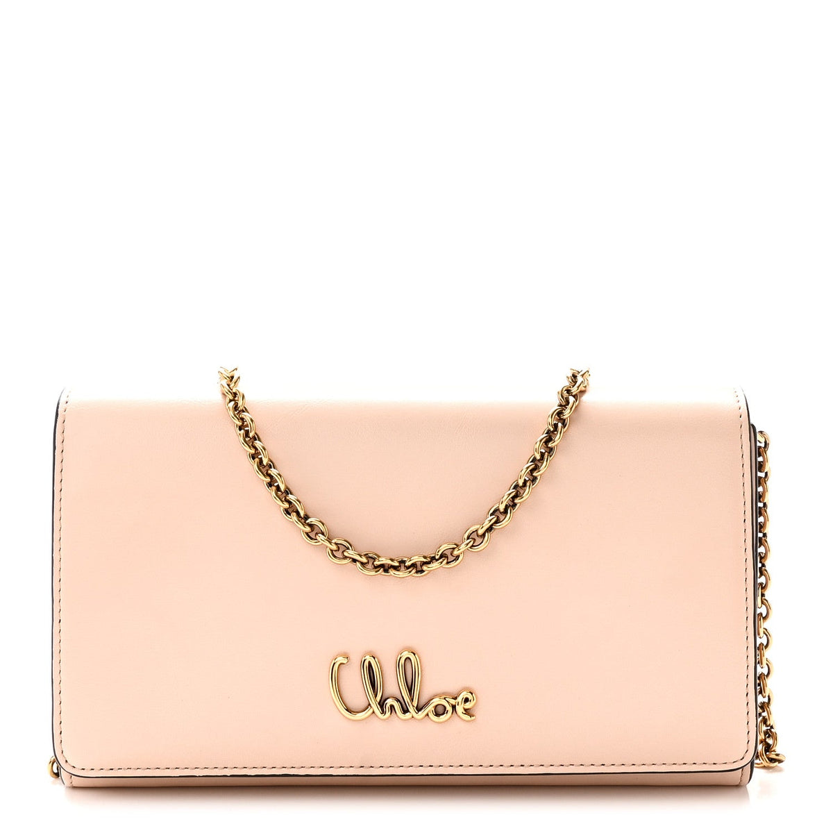 Calfskin Flap Shoulder Bag - Pink