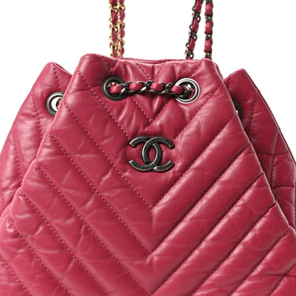 Small Quilted Calfskin Backpack - Pink