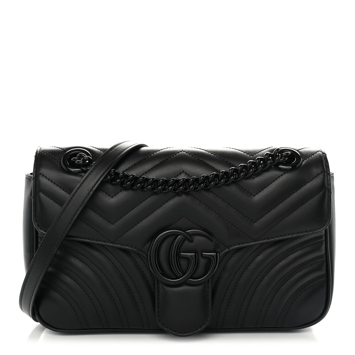 Small Calfskin Shoulder Bag - Black