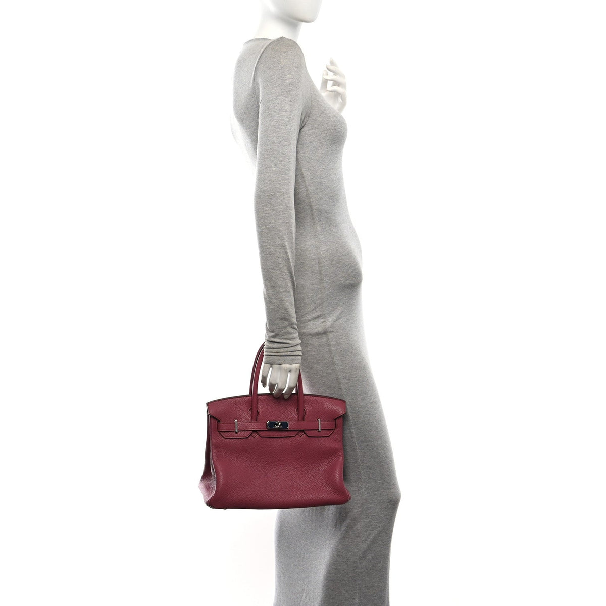 Taurillon Clemence Birkin 30 Bois De Ros Handbag