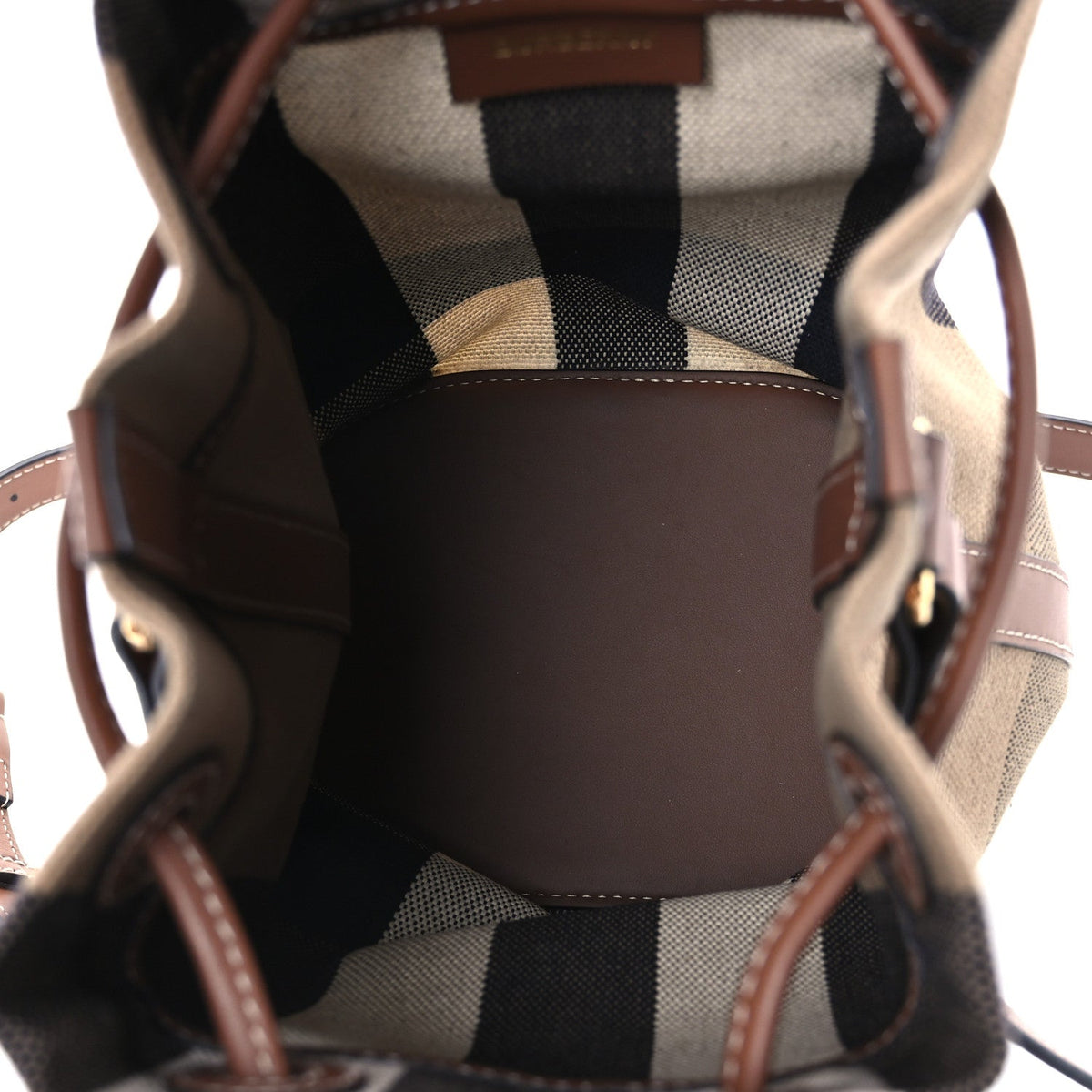 Small Canvas Bucket Bag - Brown