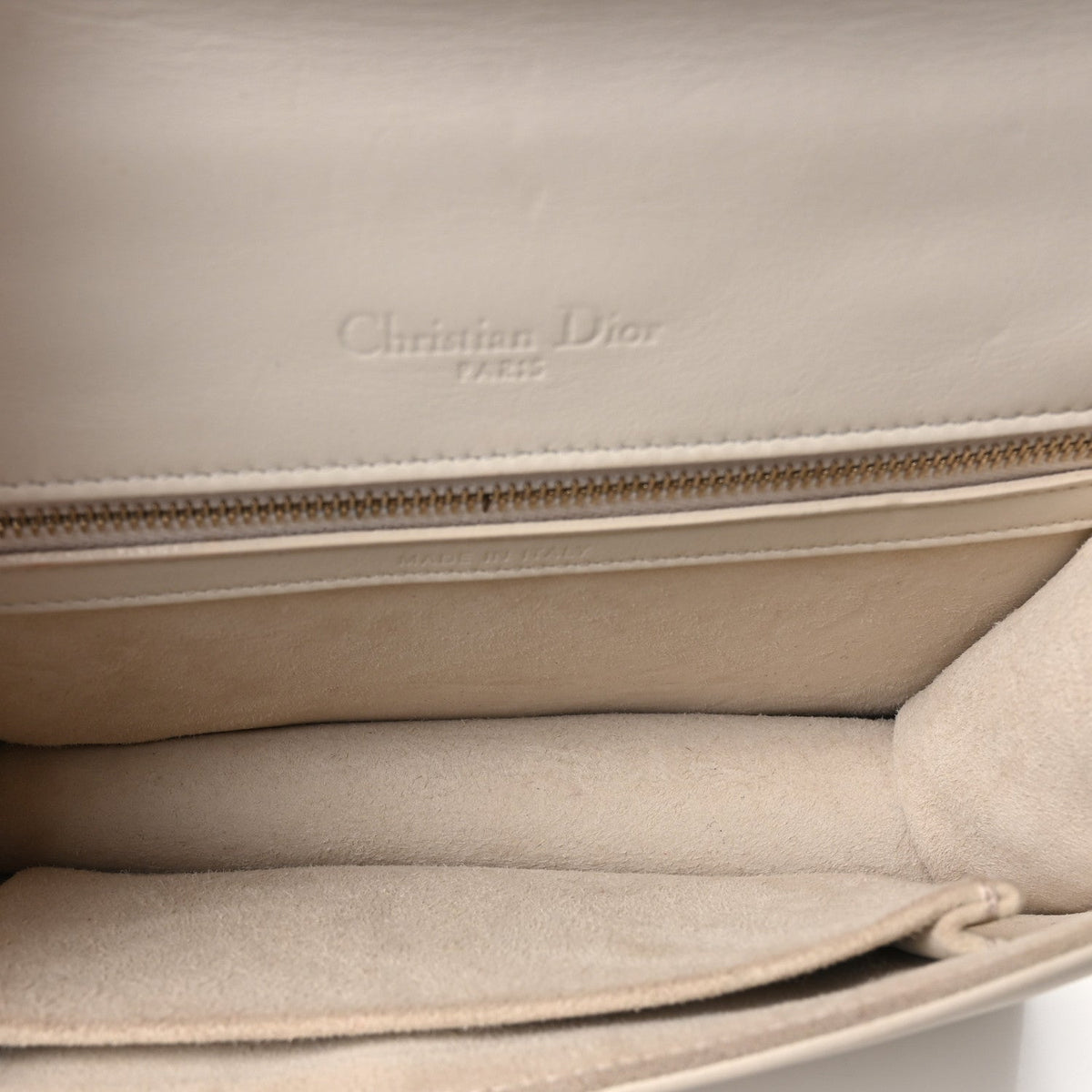Small Calfskin Flap Shoulder Bag - White