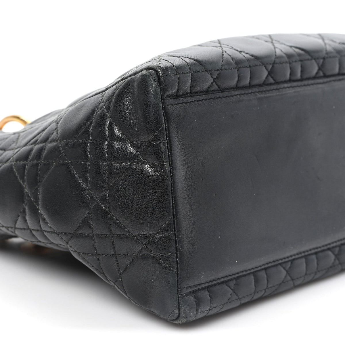 Medium Lambskin Handbag - Black