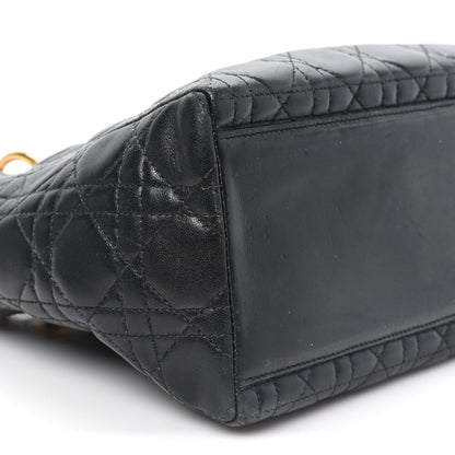 Medium Lambskin Handbag - Black