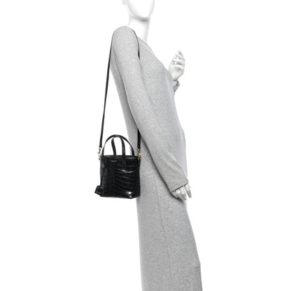 Mini Calfskin Tote Bag - Black
