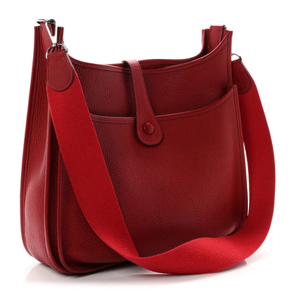 Taurillon Clemence Evelyne Ii Pm Rouge G Handbag